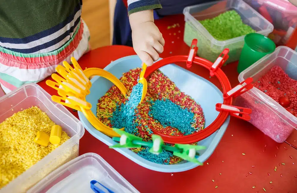 Bins with Sensory Play