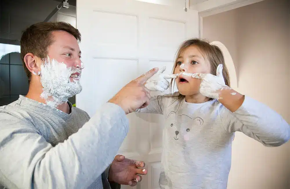 Shaving Cream Everywhere